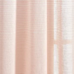 Farmhouse Ombre Stripe Grommet Sheer Window Curtain Panel Set