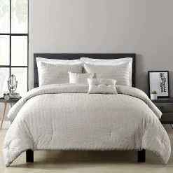 Farmhouse Seersucker 5 Piece Comforter Set