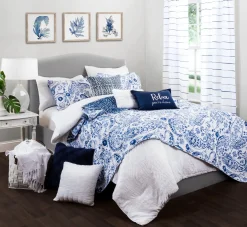 Farmhouse Seersucker 5 Piece Comforter Set