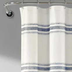 Farmhouse Stripe 100% Cotton Shower Curtain
