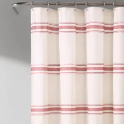 Farmhouse Stripe 100% Cotton Shower Curtain
