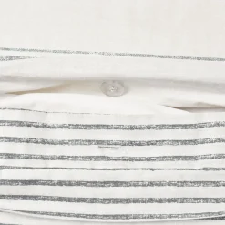 Farmhouse Stripe 100% Cotton Duvet Cover Set