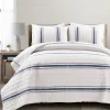 Farmhouse Stripe Reversible Cotton Quilt Set