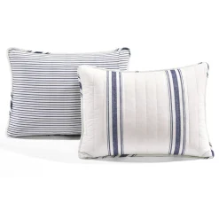 Farmhouse Stripe Reversible Cotton Quilt Set
