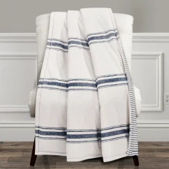 Farmhouse Stripe Throw