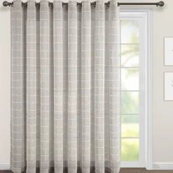 Farmhouse Textured Grommet Sheer Ultra Wide Window Curtain Panel