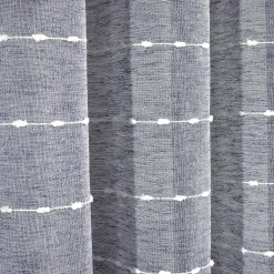 Farmhouse Textured Grommet Sheer Ultra Wide Window Curtain Panel