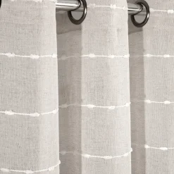 Farmhouse Textured Grommet Sheer Ultra Wide Window Curtain Panel