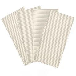 Farmhouse Ticking Stripe Yarn Dyed Napkin 4-Pack Set