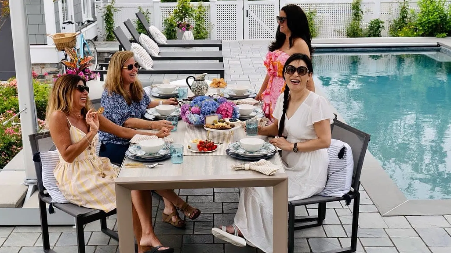 Farmhouse Ticking Stripe Yarn Dyed Table Runner