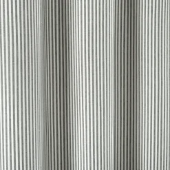 Farmhouse Vintage Stripe Yarn Dyed Recycled Cotton Blend Shower Curtain