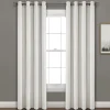 Faux Linen Absolute Blackout Window Curtain Panel