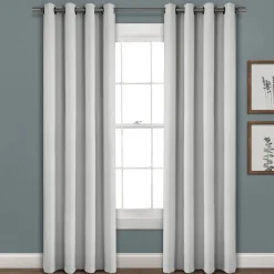 Faux Linen Absolute Blackout Window Curtain Panel