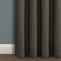 Faux Linen Absolute Blackout Window Curtain Panel