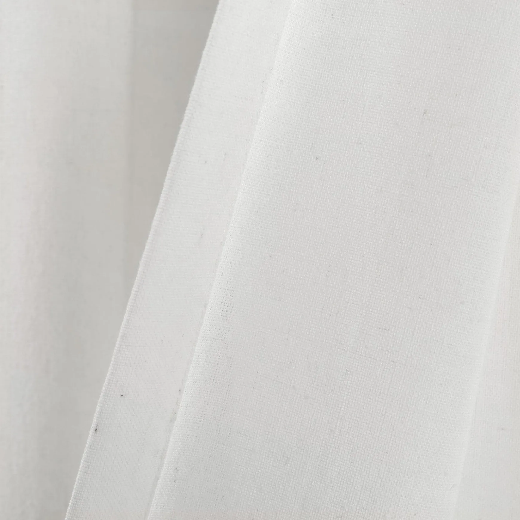 Faux Linen Grommet Color Block Window Curtain Panel