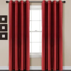 Faux Silk 100% Blackout Window Curtain Panel