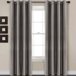 Faux Silk 100% Blackout Window Curtain Panel