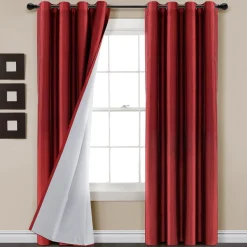 Faux Silk 100% Blackout Window Curtain Panel