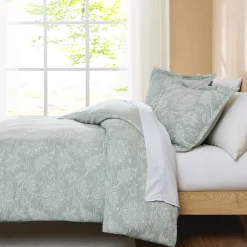 Floral Jacobean Gauze Jacquard Duvet Cover Set