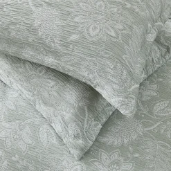 Floral Jacobean Gauze Jacquard Duvet Cover Set