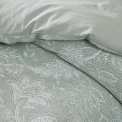 Floral Jacobean Gauze Jacquard Duvet Cover Set