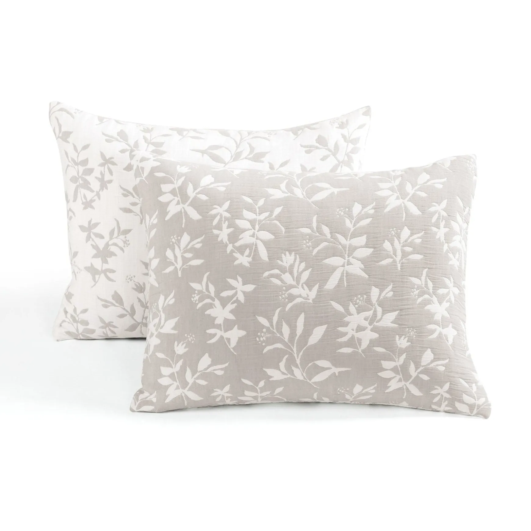 Floral Jacquard Reversible Soft Matelassé 3 Piece Quilt Set