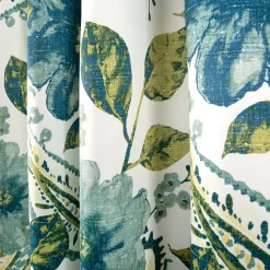 Floral Paisley Light Filtering Window Curtain Set