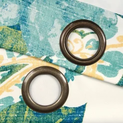 Floral Paisley Light Filtering Window Curtain Set