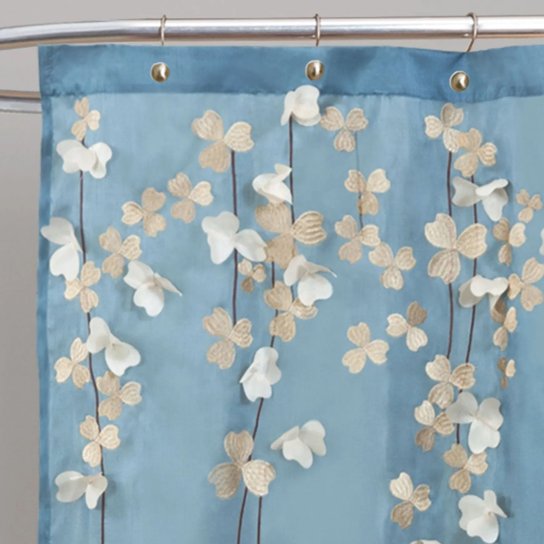 Flower Drops Shower Curtain