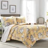 French Country Toile 3 Piece Quilt Set