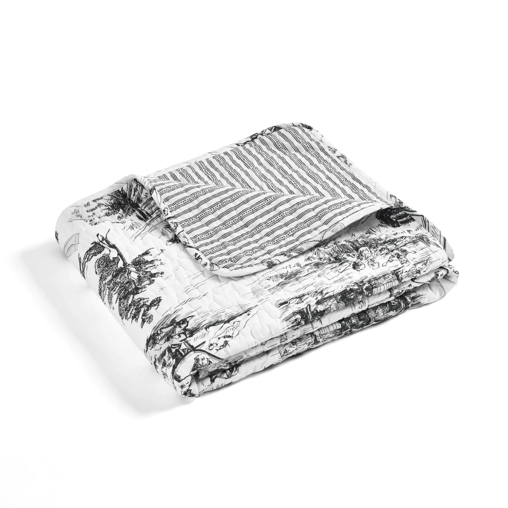 French Country Toile Throw