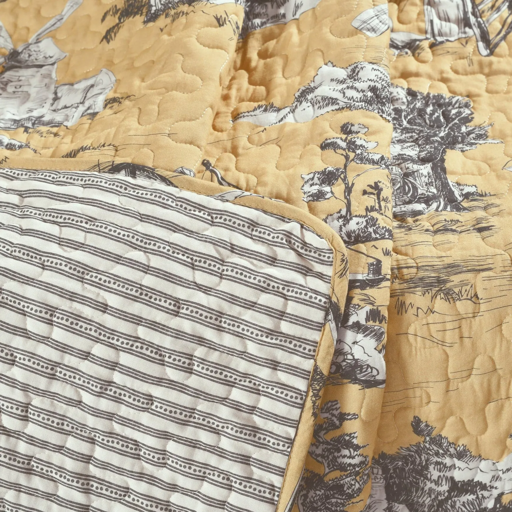 French Country Toile Throw