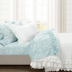 Garden Of Flowers Ruffle Sheet Set