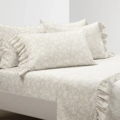 Garden Of Flowers Ruffle Sheet Set