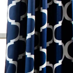 Geo Light Filtering Window Curtain Set