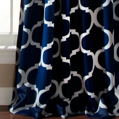 Geo Light Filtering Window Curtain Set