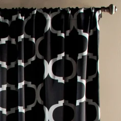 Geo Light Filtering Window Curtain Set