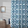 Geo Shibori Shower Curtain