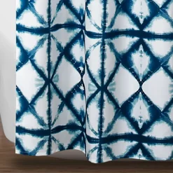 Geo Shibori Shower Curtain