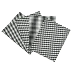 Gingham Check Yarn Dyed Placemat 4-Pack Set