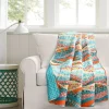 Hailey Watercolor Wave Reversible Cotton Throw
