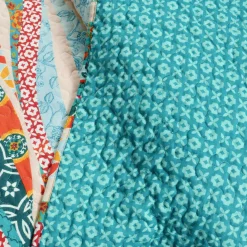 Hailey Watercolor Wave Reversible Cotton Throw