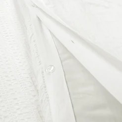 Haniya Solid Waffle Woven Cotton Textured Duvet Cover Set