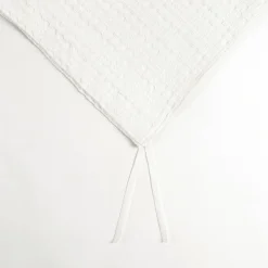 Haniya Solid Waffle Woven Cotton Textured Duvet Cover Set