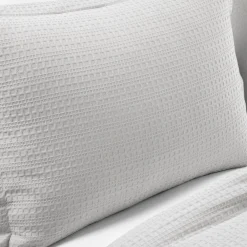 Haniya Solid Waffle Woven Cotton Textured Comforter Set