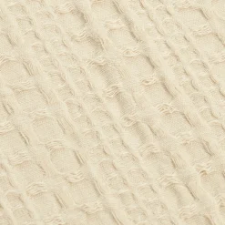 Haniya Solid Waffle Woven Cotton Textured Duvet Cover Set