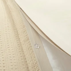 Haniya Solid Waffle Woven Cotton Textured Duvet Cover Set