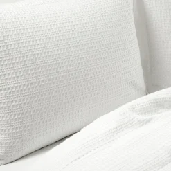 Haniya Solid Waffle Woven Cotton Textured Comforter Set