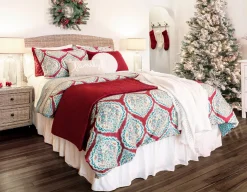 Harley Damask Reversible 5 Piece Comforter Set