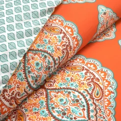 Harley Reversible Cotton Duvet Cover 3 Piece Set